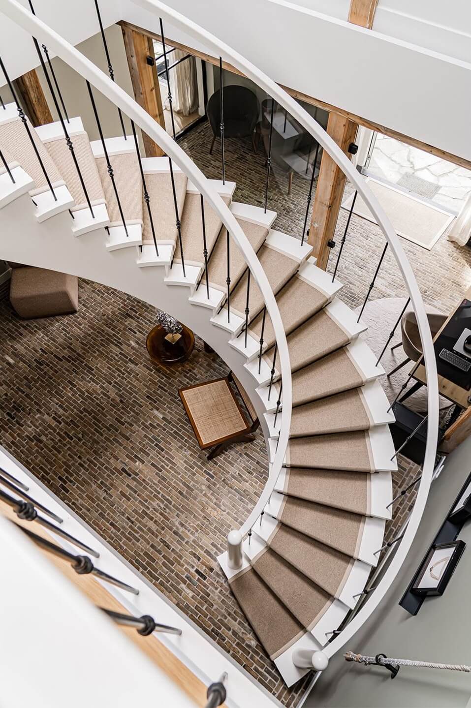 A Luxurious Dutch Villa in a Former Carriage House 15 spiral-staircase-dutch-villa-nordroom