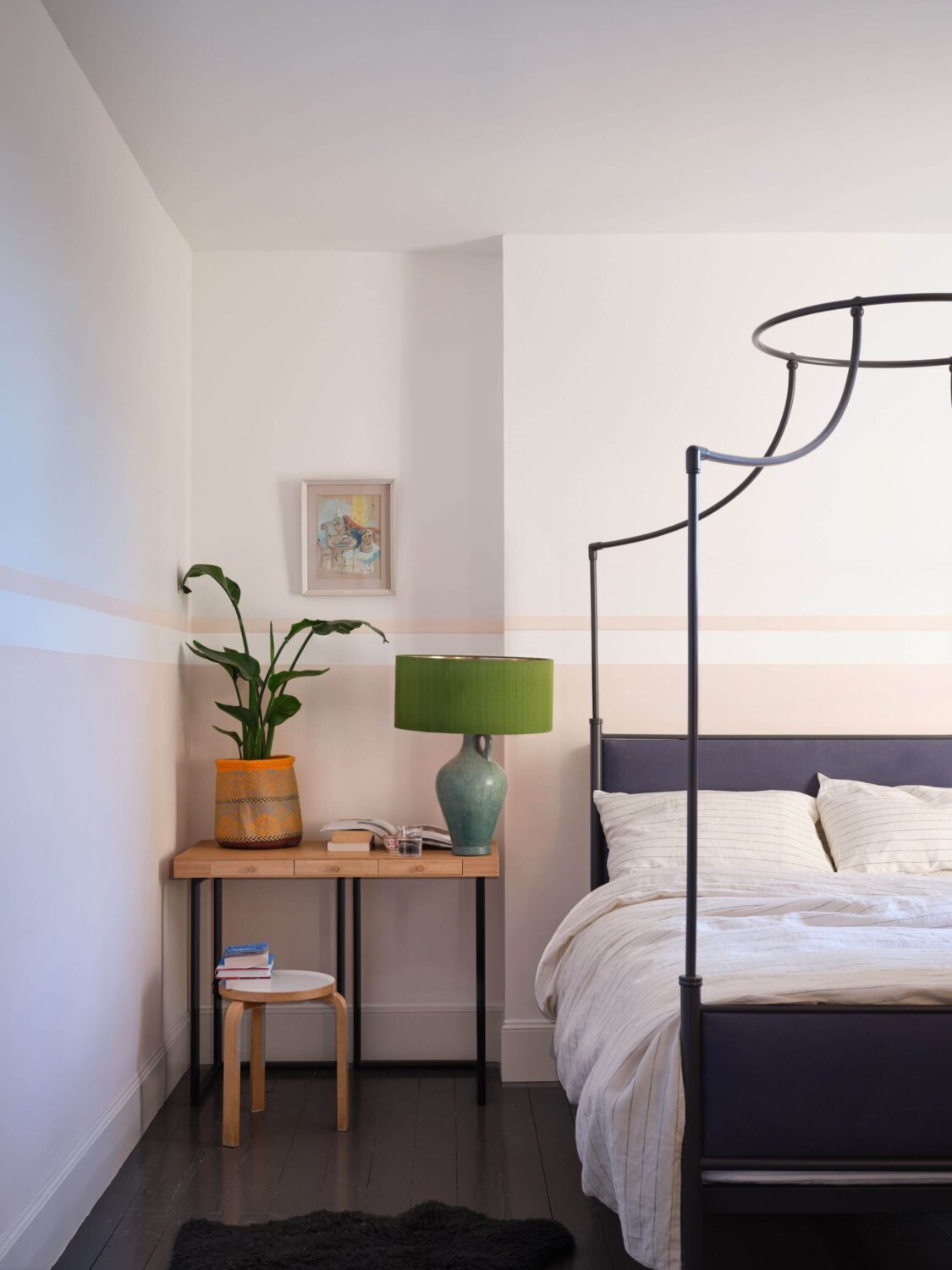 Farrow & Ball Add 11 New Colors to their Collection - 2023 9 farrow-and-ball-new-colors-tailor-tack-light-bedroom-canopy-bed-nordroom