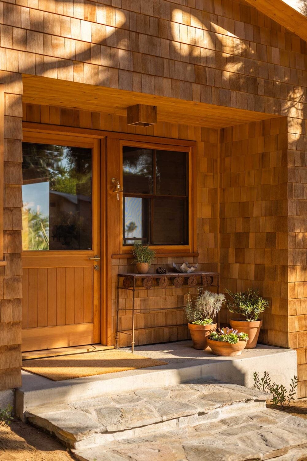 The Warm Mountaintop Home of Actor Hayden Christensen 22 front-door-wooden-mountaintop-home-nordroom