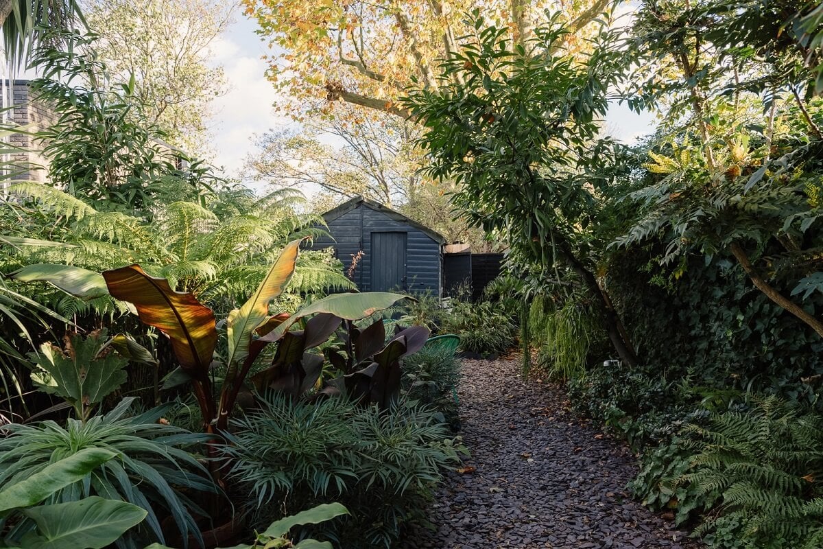 A Victorian House in London with Yellow Color Accents 25 garden-plants-shed-victorian-house-nordroom