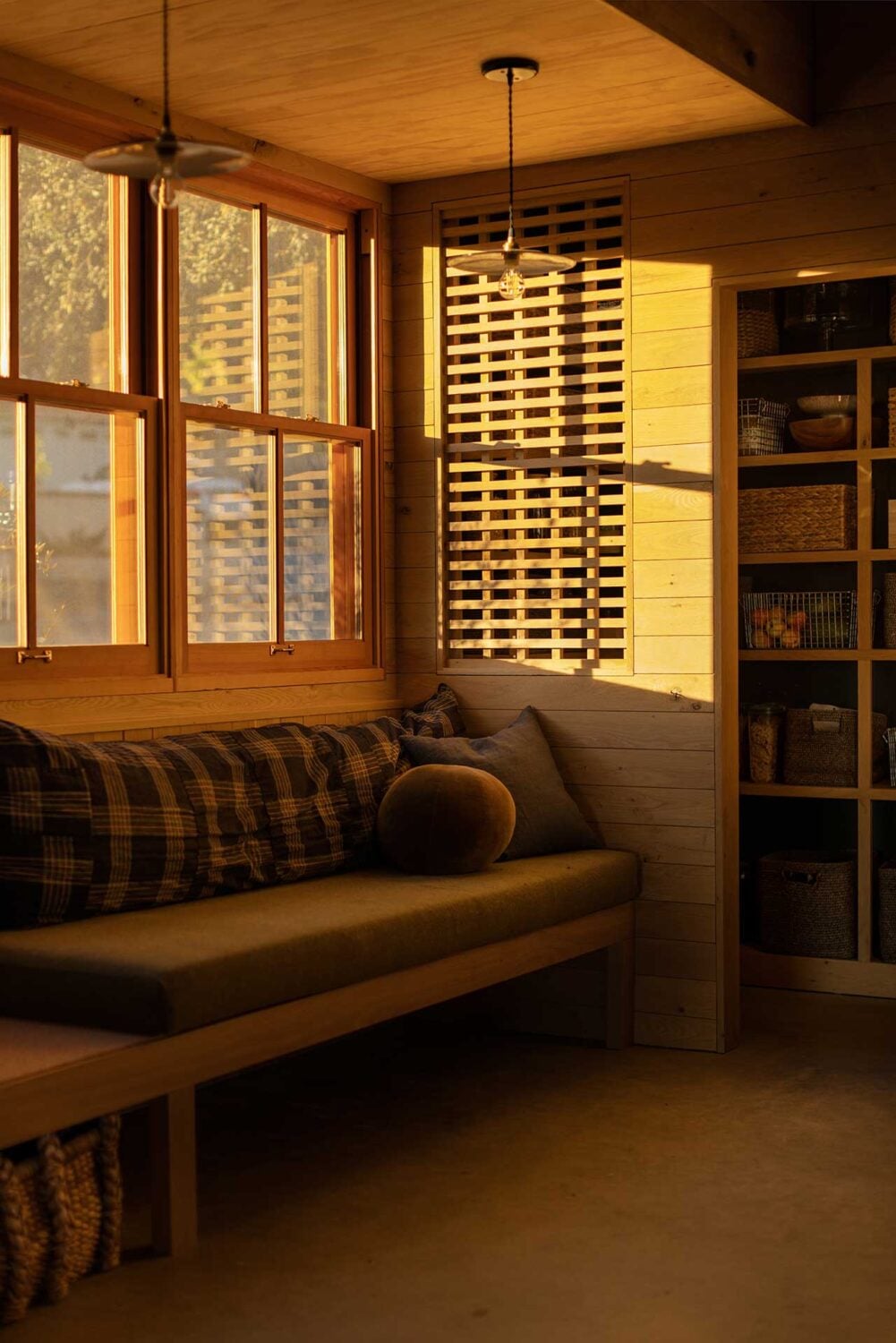 The Warm Mountaintop Home of Actor Hayden Christensen 8 window-seat-evening-light-pantry-nordroom