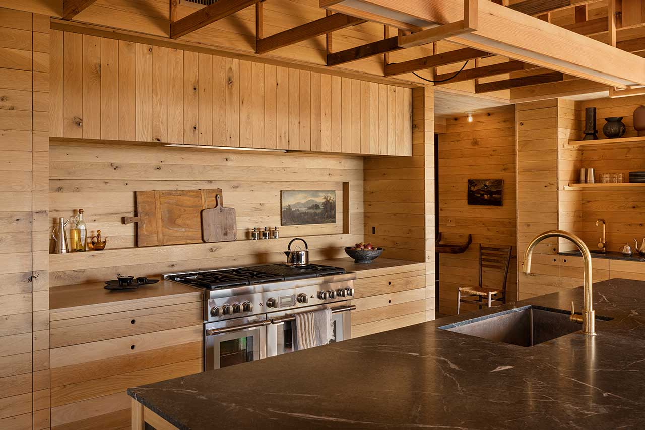 The Warm Mountaintop Home of Actor Hayden Christensen 5 wooden-kitchen-mountaintop-home-island-nordroom