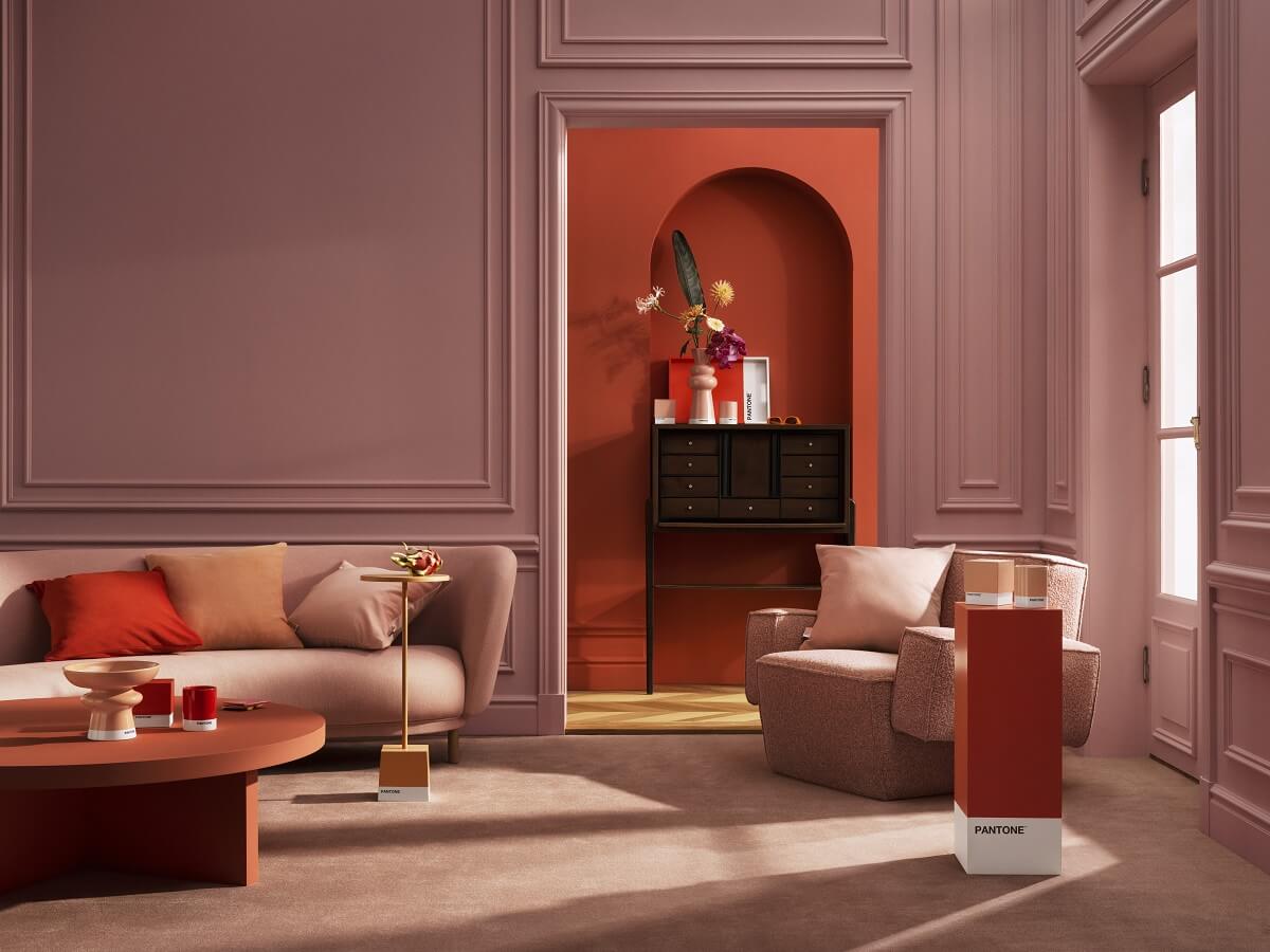 H&M Home x Pantone: The Power of Color 9 H&M-Home-Pantone-The-Power-of-Color-pink-living-room-red-hallway-nordroom