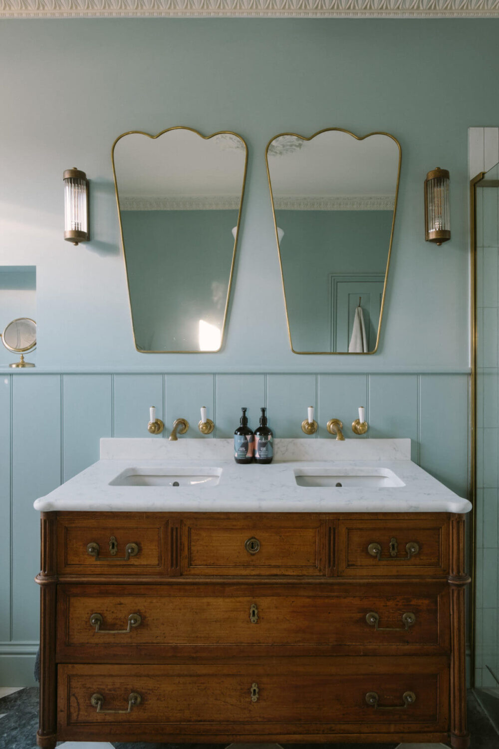 Valspar Color of the Year 2024: Renew Blue 5 antique-bathroom-vanity-double-sink-nordroom