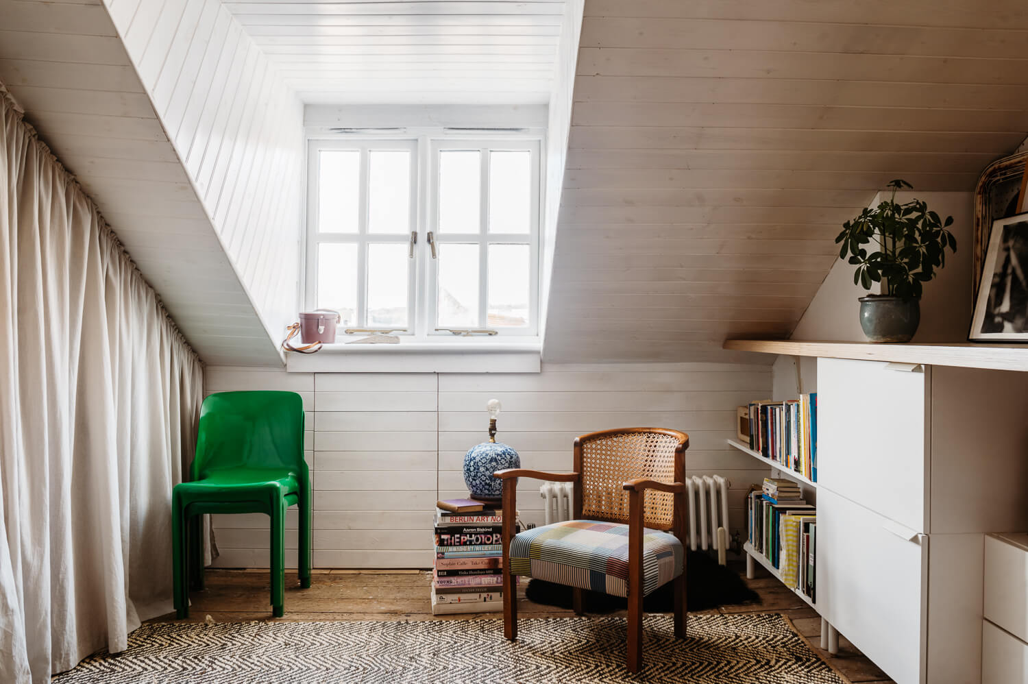 Colorful Rooms in a Historic English Home 20 attic-bedroom-craft-room-nordroom