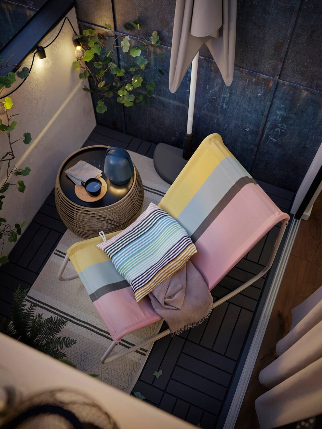 IKEA Summer Collection 2023: Welcome to Life Outdoors 35 balcony-TUMHOLMEN-rocking-chair-nordroom