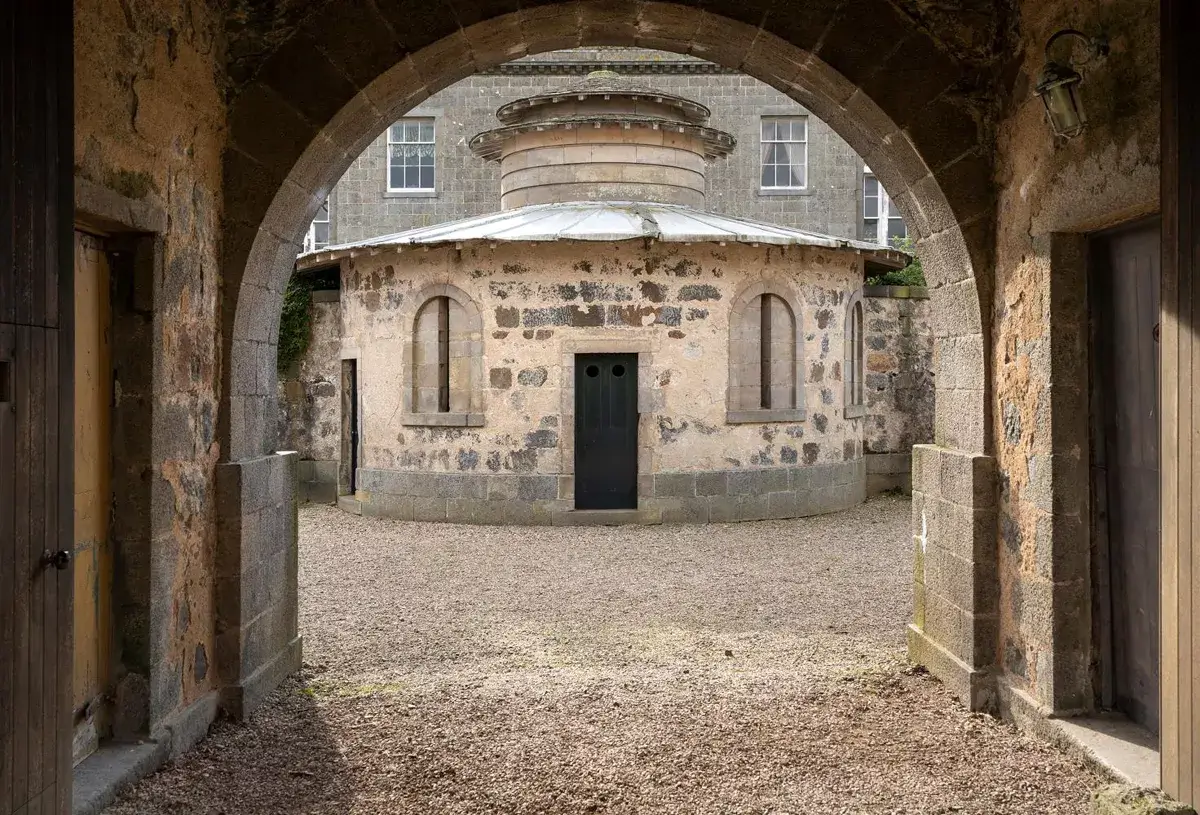 A Historic Greek Revival Country House in Scotland is For Sale 16 courtyard-entrance-greek-revival-country-house-scotland-nordroom