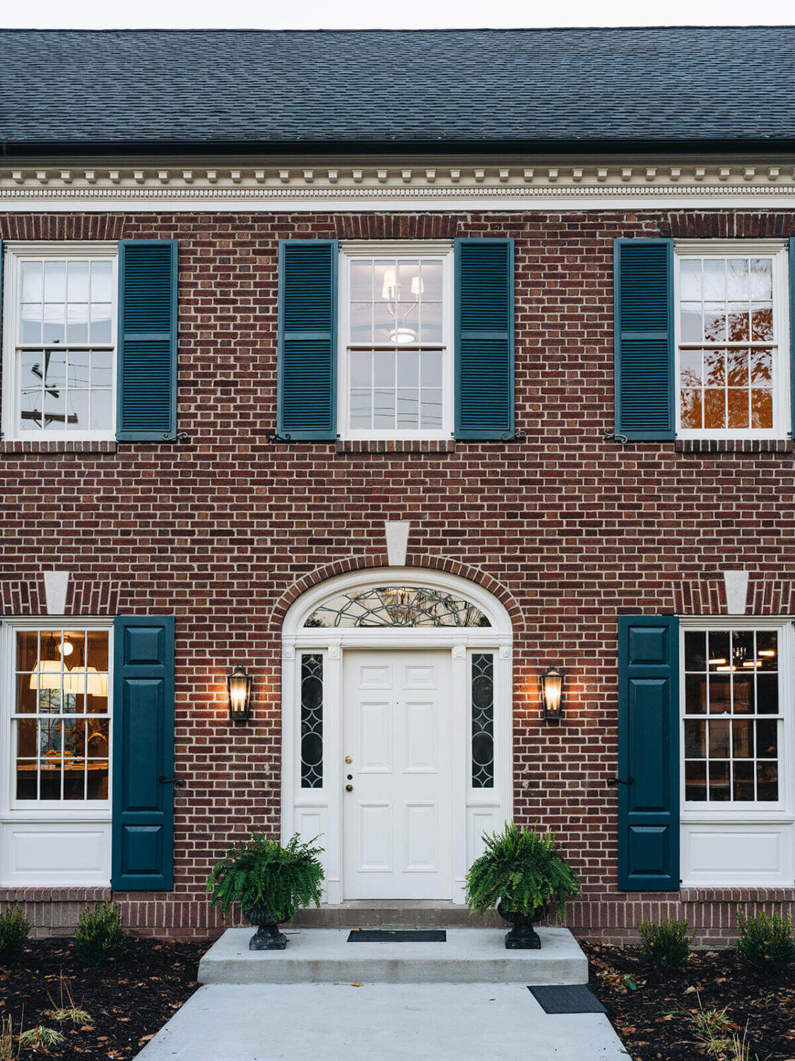 A Classic 1930s Home in Grand Rapids Designed by Jean Stoffer 39 front-door-historic-grand-rapids-home-blue-shutters-nordroom