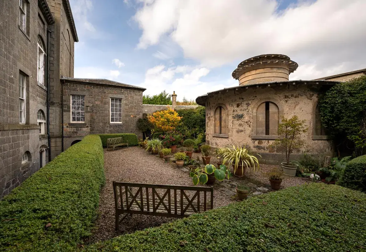 A Historic Greek Revival Country House in Scotland is For Sale 15 garden-exterior-country-house-scotland-nordroom
