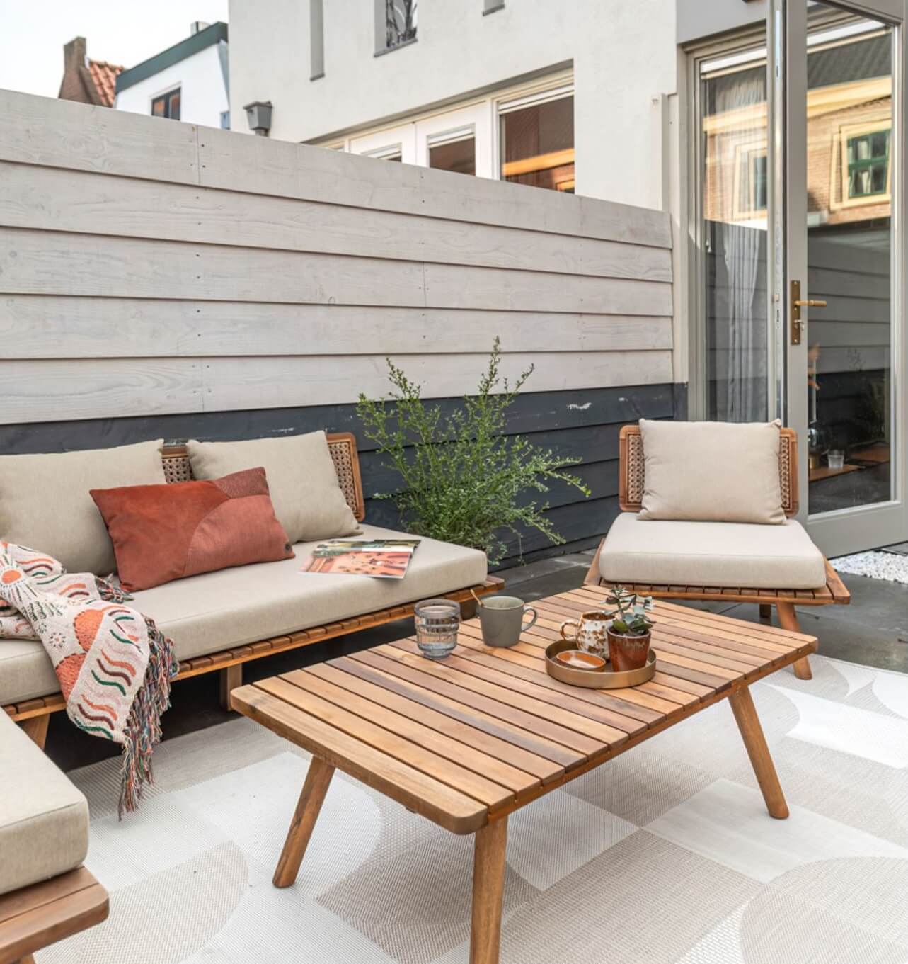 Gray and Earth Tones in a Restored Weavers House in The Netherlands 26 garden-terrace-townhouse-netherlands-nordroom