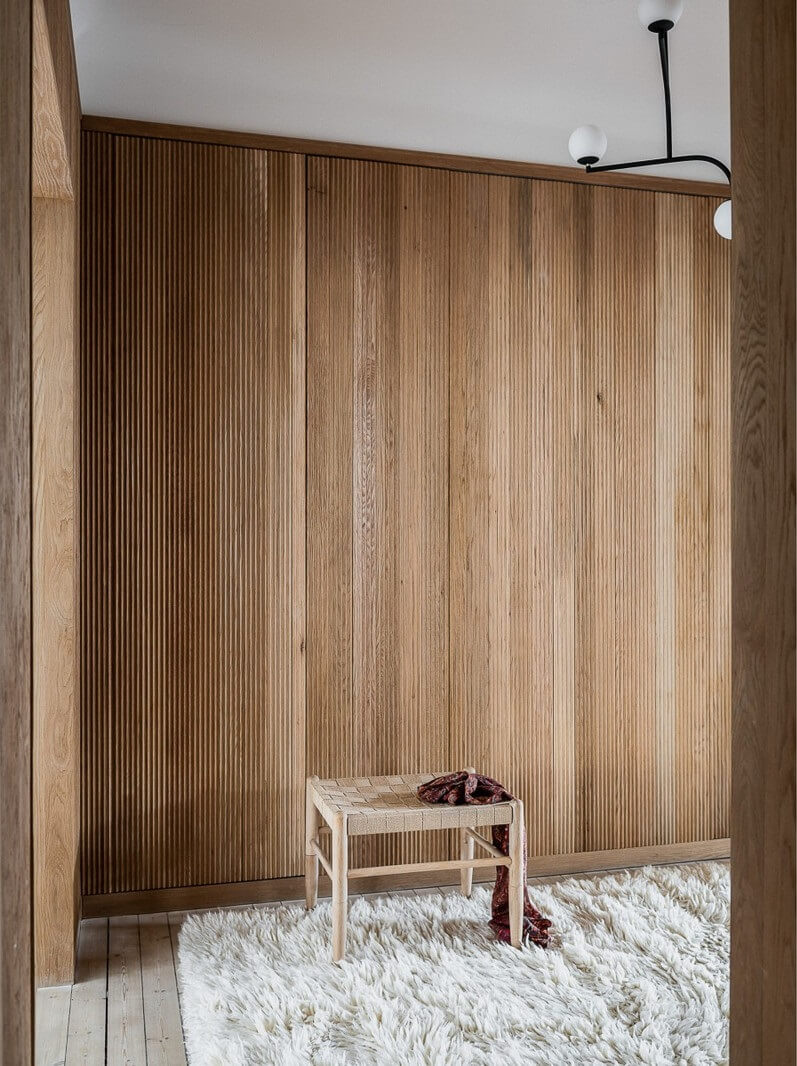An Oslo Apartment with Custom Made Storage Solutions 7 hallway-built-in-wooden-cabinets-nordroom