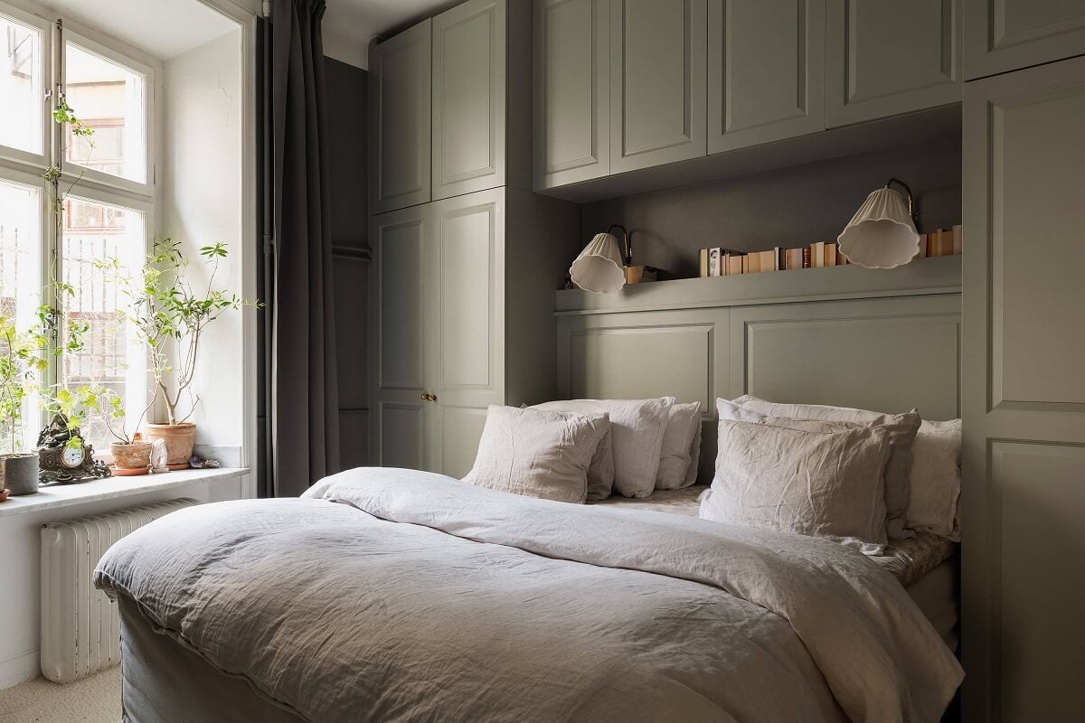 A Classic Maisonette Home in Stockholm 10 master-bedroom-built-in-wardrobes-nordroom