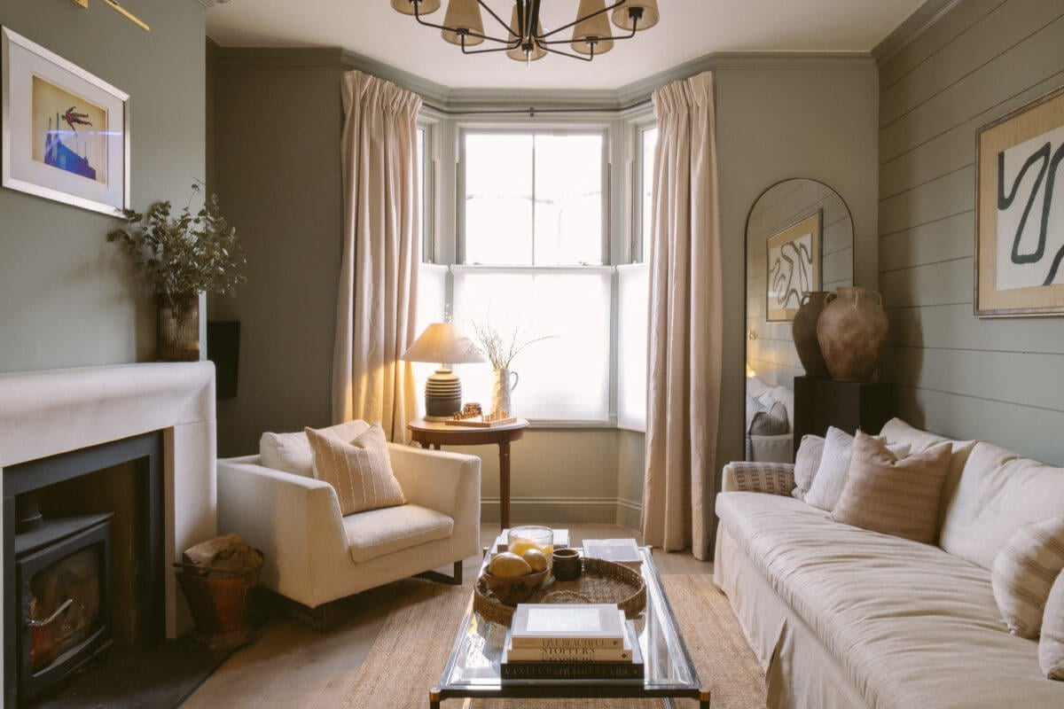 A Serene Renovated Victorian House in London 2 serene-living-room-bay-window-fireplace-gray-walls-nordroom