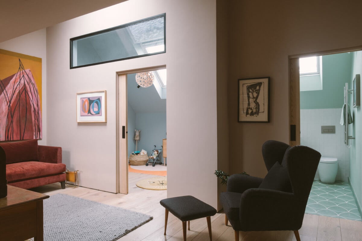 A Modern Split-Level Home with Colorful Rooms 18 snug-living-room-split-level-home-london-nordroom