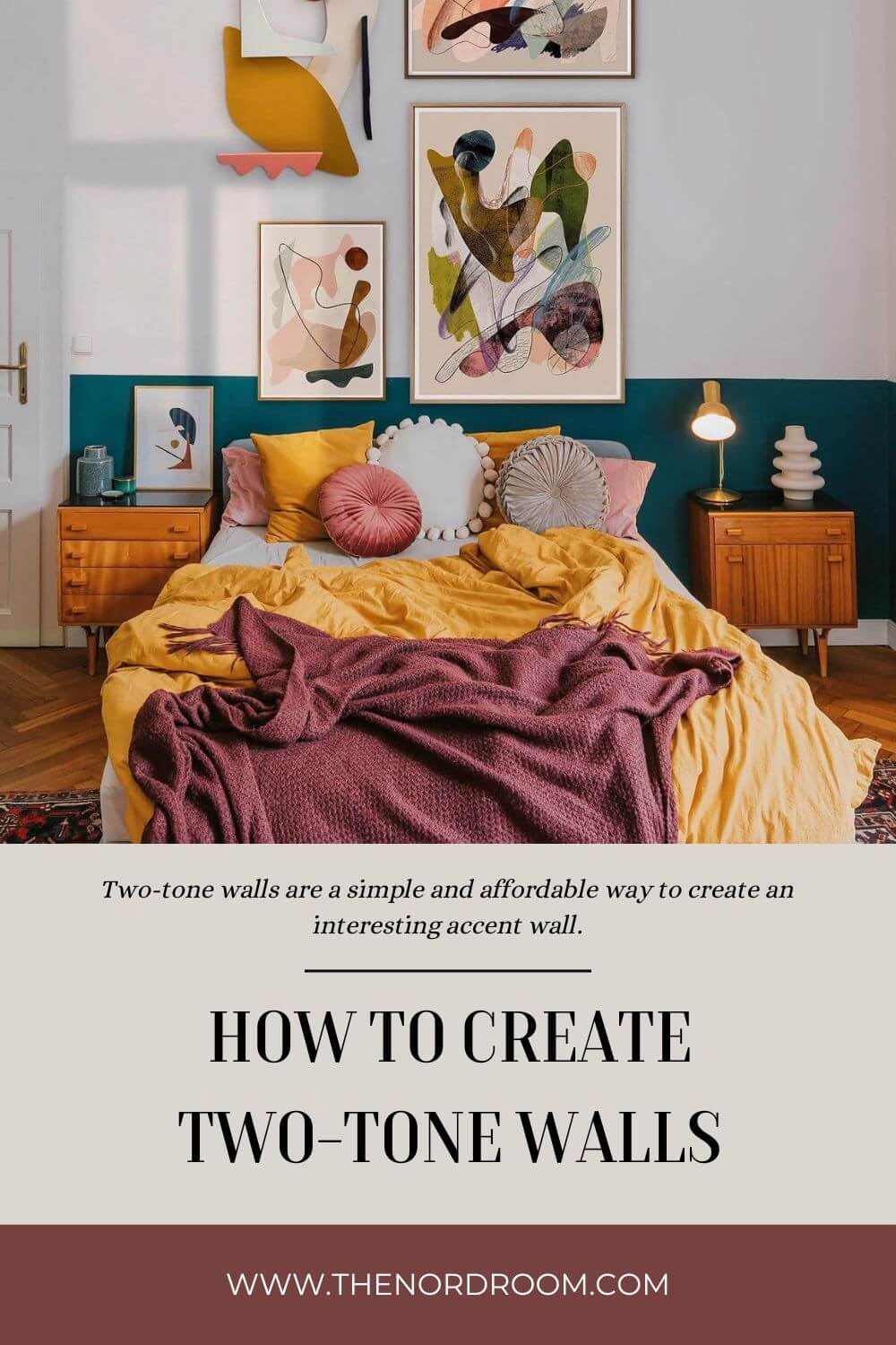 Two-Tone Walls Ideas: Create A Color Blocking Accent Wall 34 two-tone-walls-ideas-nordroom