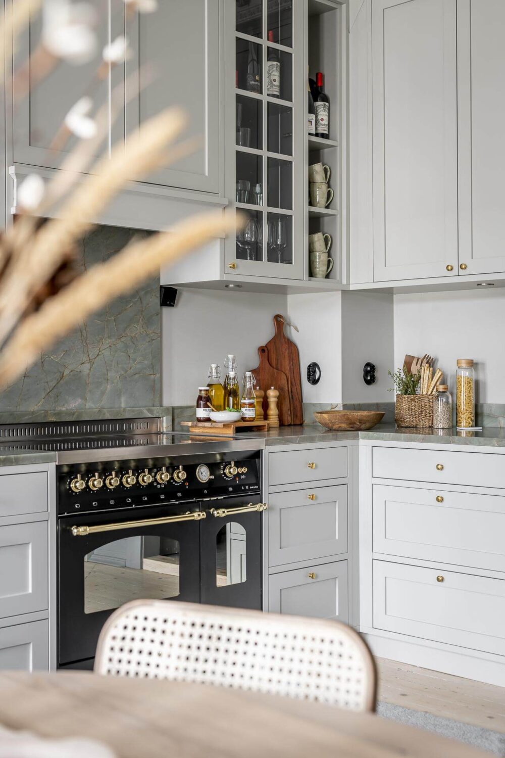 Gray Tones in a Classic Historic Scandinavian Home 19 gray-kitchen-detail-nordroom