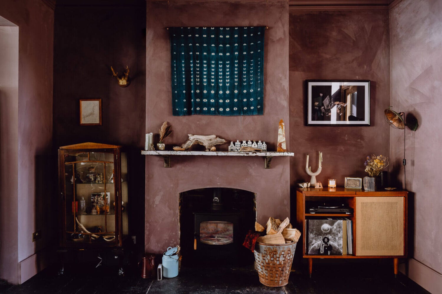 A Victorian Watch Shop is Now a Warm Sustainable Home 7 living-room-fireplace-dusty-bauwerk-walls-limewash-paint-nordroom