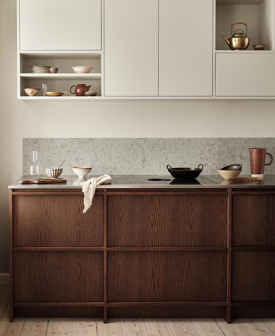 57 Stylish Two-Tone Kitchen Cabinet Ideas 11 scandinavian-design-kitchen-townhouse