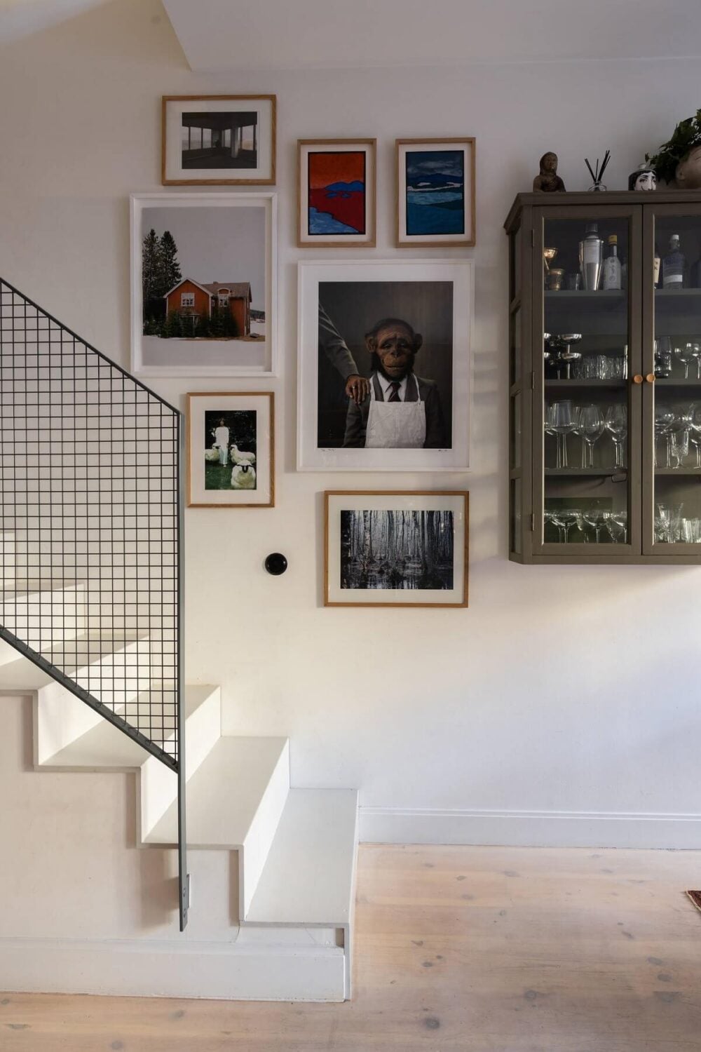 A Swedish Townhouse with a Light Green Kitchen 7 staircase-light-scandinavian-townhouse-nordroom