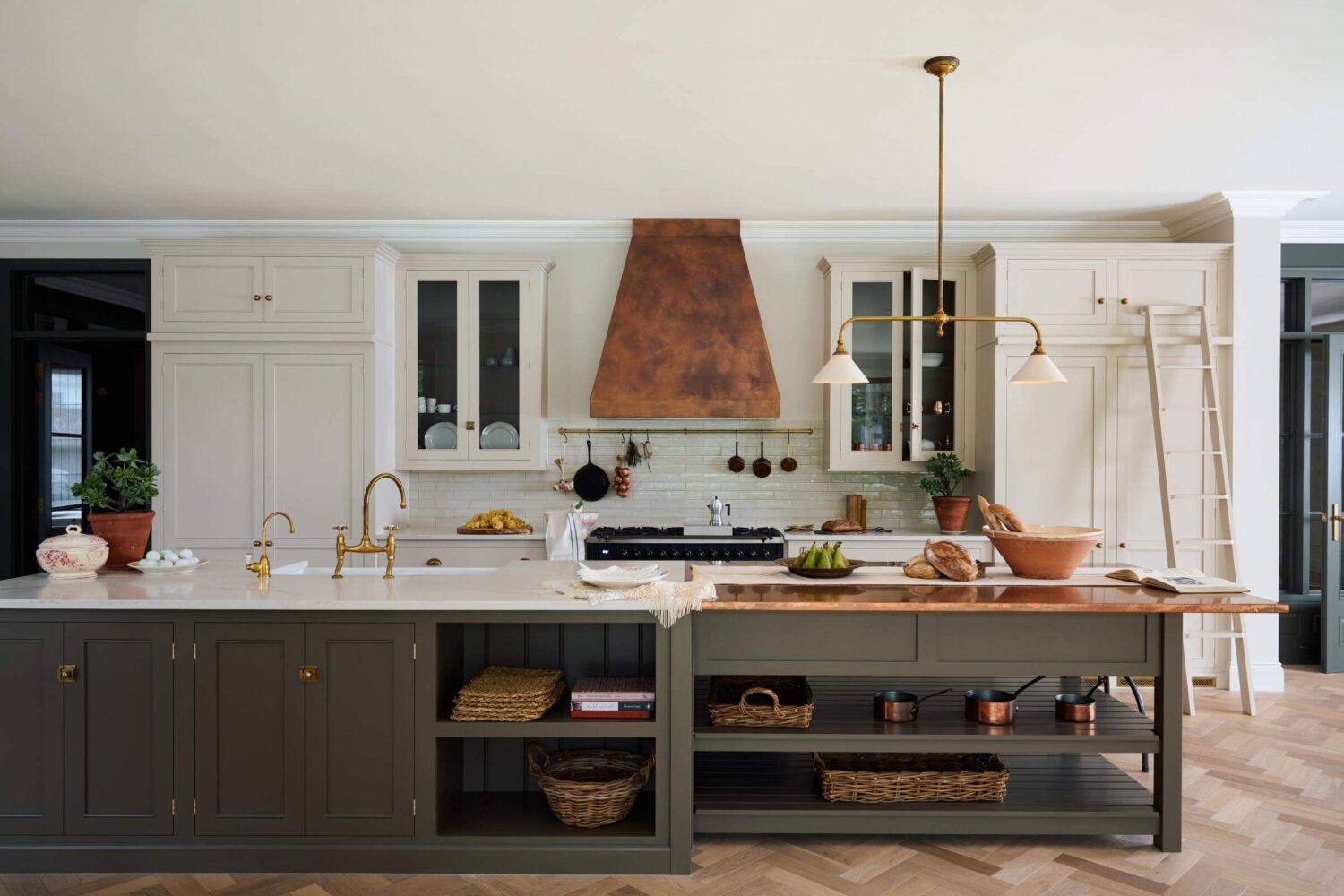 57 Stylish Two-Tone Kitchen Cabinet Ideas 20 two-tone-kitchen-cabinets-white-gray-devol-nordroom