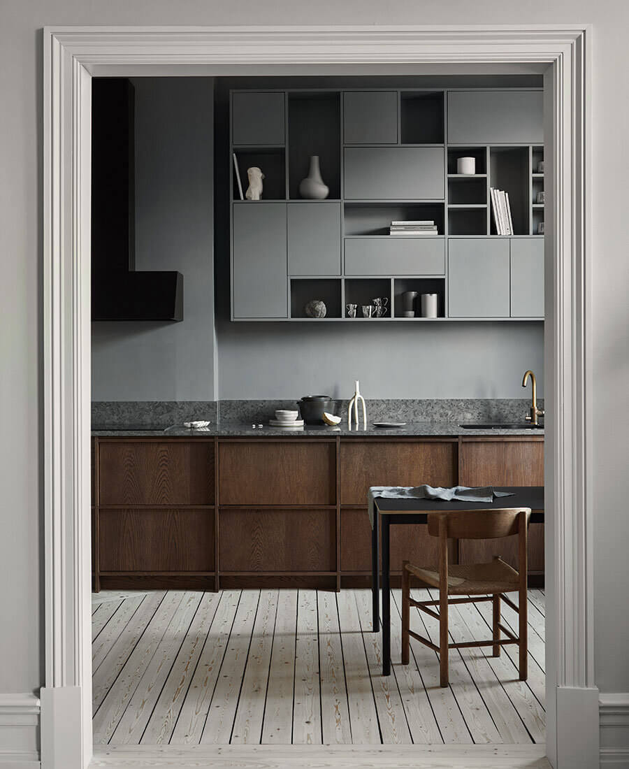 57 Stylish Two-Tone Kitchen Cabinet Ideas 10 wooden-kitchens-in-scandinavian-design