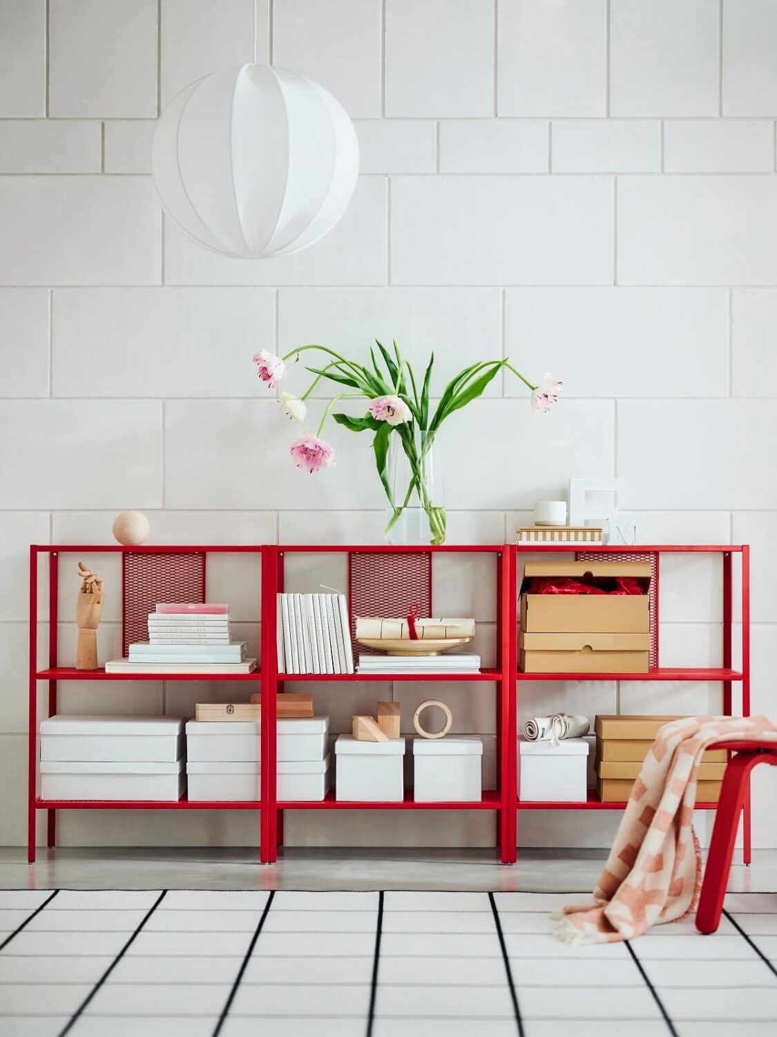 New IKEA Collection July 2023: Bold Colors & Prints 14 BAGGEBO-shelving-unit-VATTENTRÅG-box-nordroom