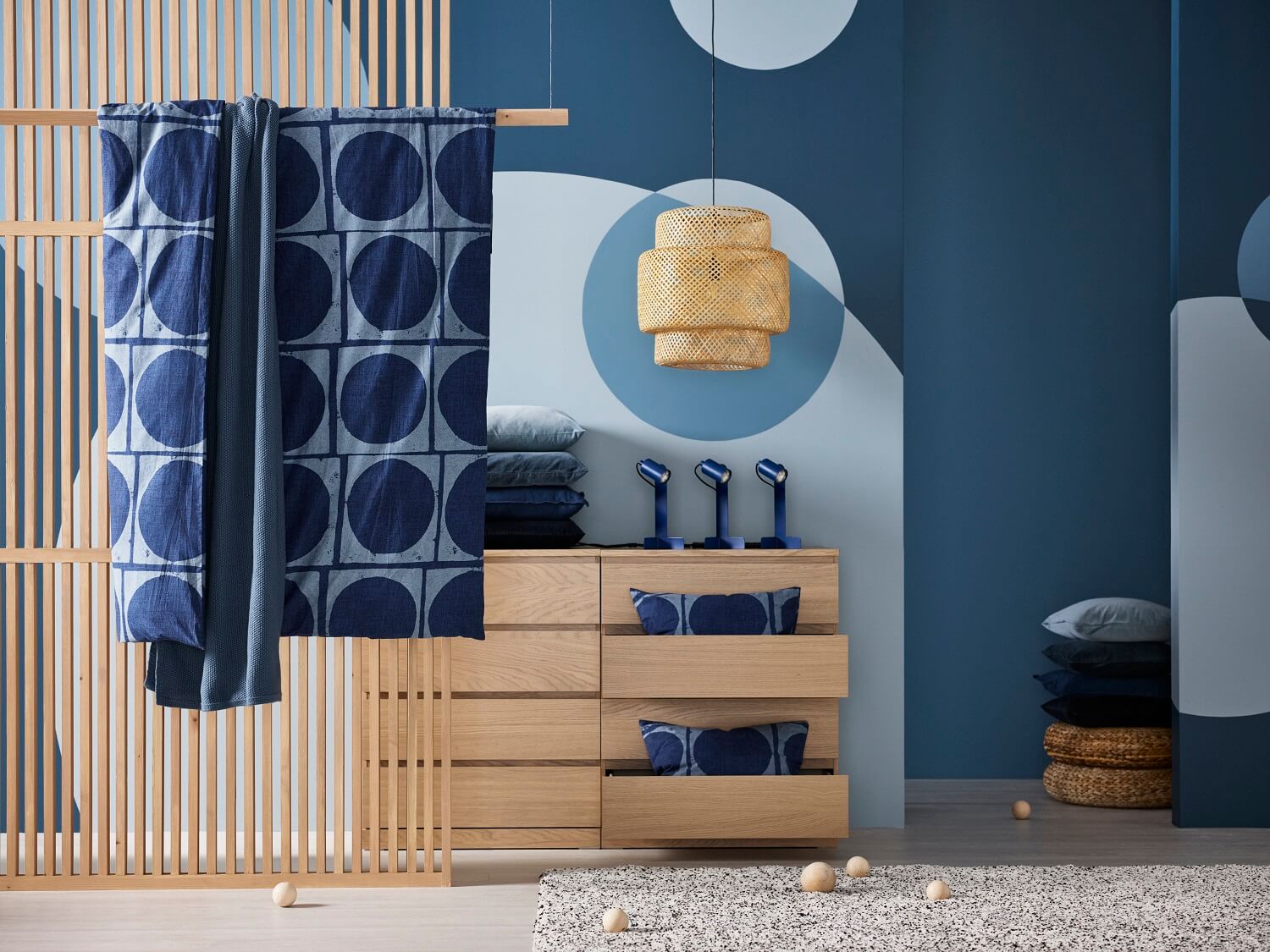 New IKEA Collection July 2023: Bold Colors & Prints 37 ikea-bedroom-decor-blue-duvet-nordroom
