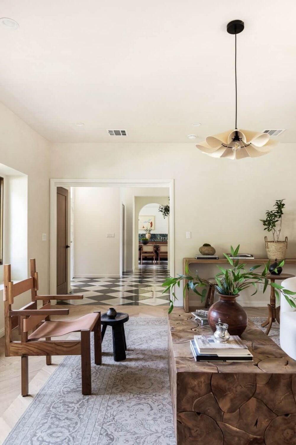A Beautiful Serene Home in Encino Hills 16 living-room-large-rug-nordroom