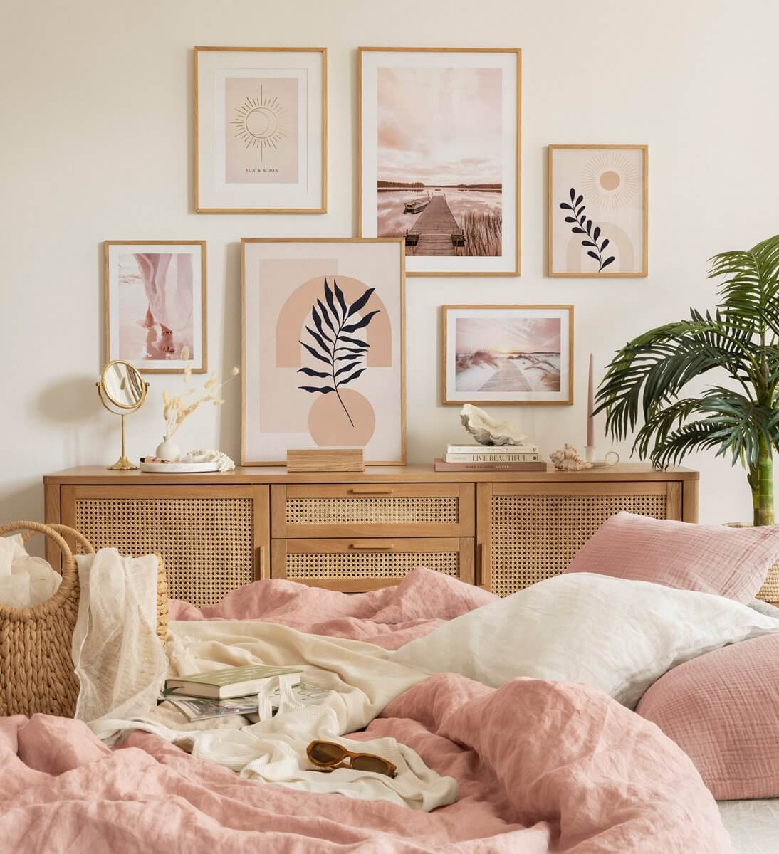 The Best Warm Paint Colors for a Bedroom 3 bedroom-light-neutral-walls-pink-bedding-nordroom