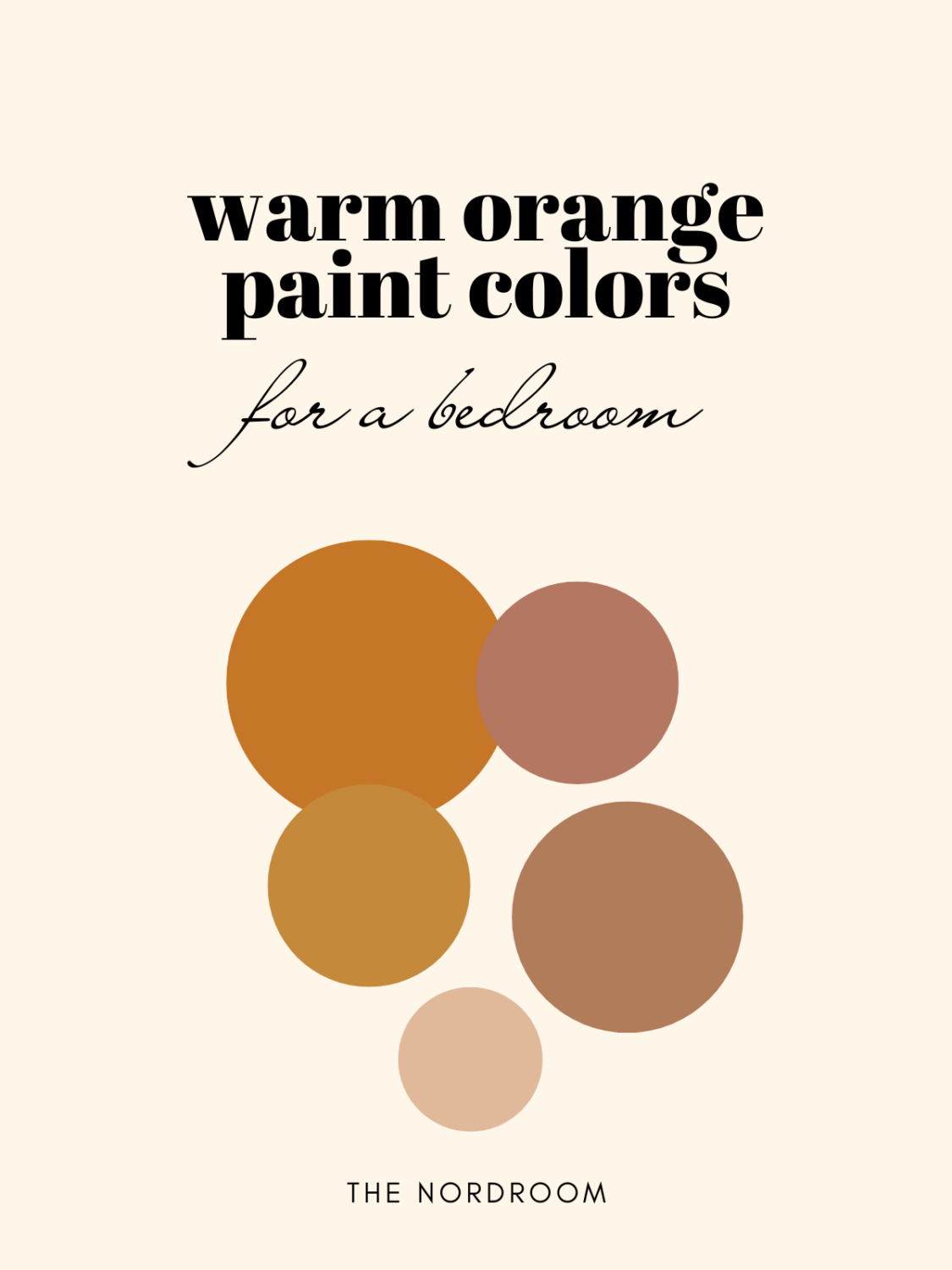 The Best Warm Paint Colors for a Bedroom 23 best-warm-orange-paint-colors-bedroom-nordroom