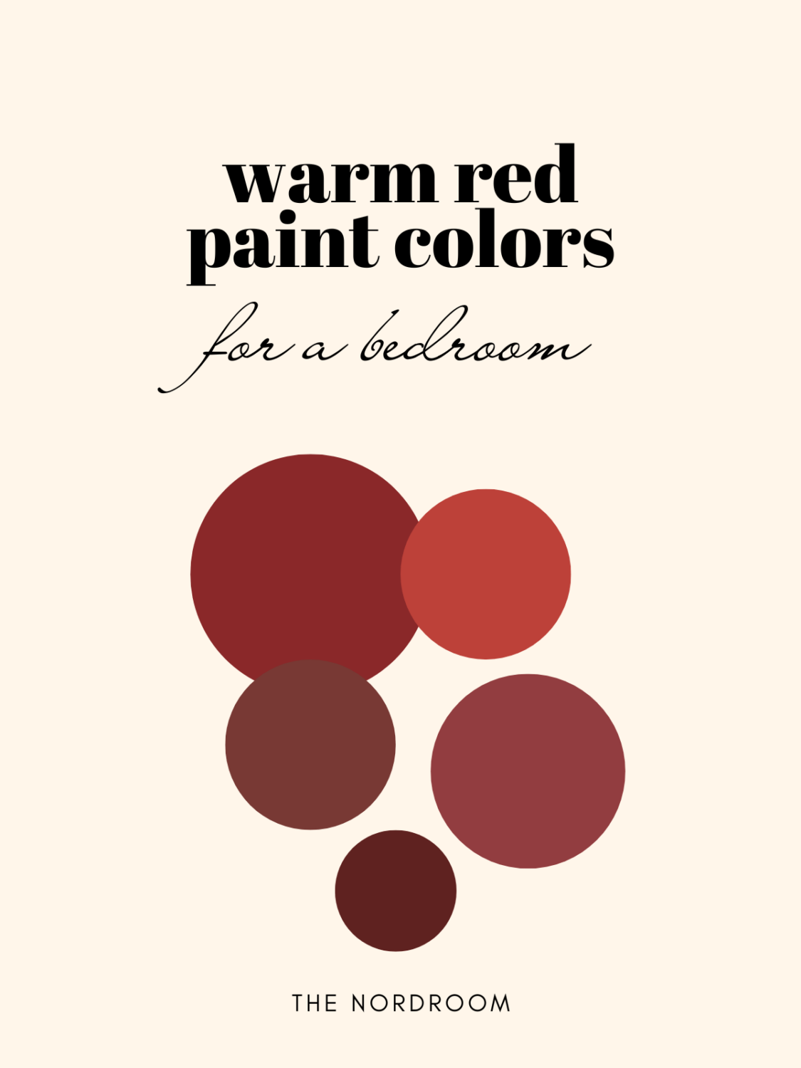 The Best Warm Paint Colors for a Bedroom 9 best-warm-red-paint-colors-bedroom-nordroom