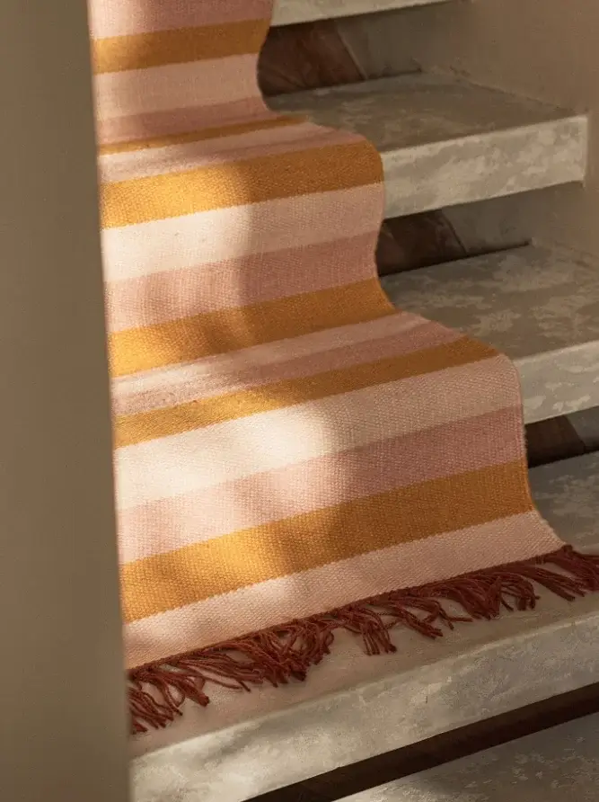 A Serene Summer House in Sweden 10 colorful-rugfloor-runner-summer-house-nordroom