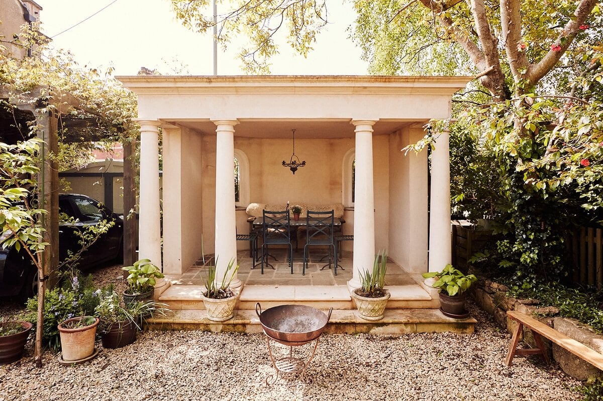 A Spectacular Kitchen in a Historic English House 27 covered-terrace-garden-folly-nordroom