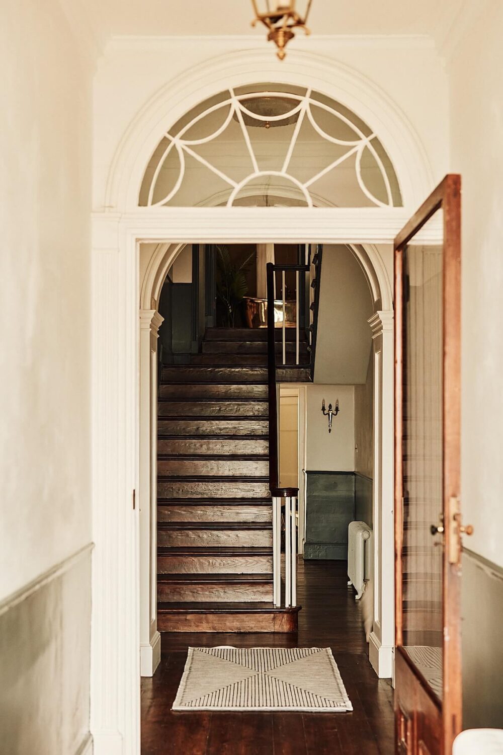 A Georgian Townhouse with Views of the Falmouth Harbour 12 hallway-arched-doorway-staircase-nordroom