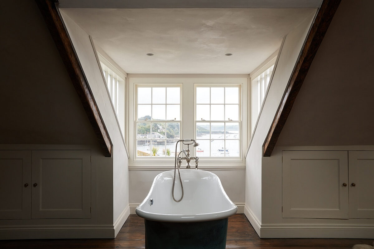 A Georgian Townhouse with Views of the Falmouth Harbour 19 master-suite-attic-room-freestanding-bath-nordroom