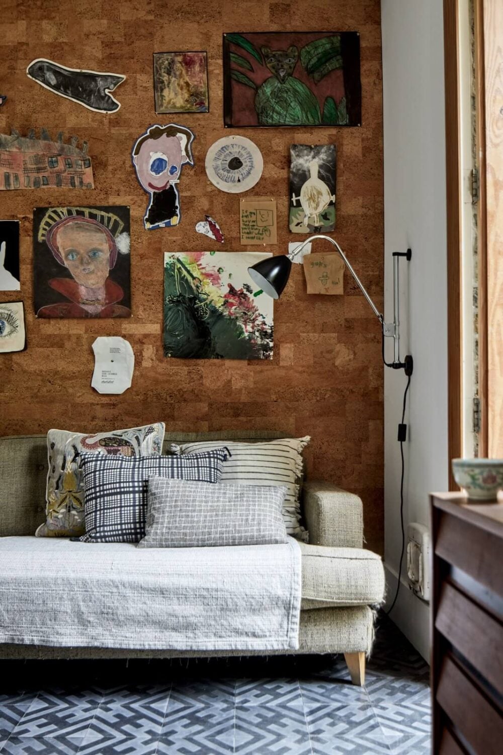A Light Victorian Townhouse with Teal Reading Room 18 sitting-room-mood-board-wall-nordroom