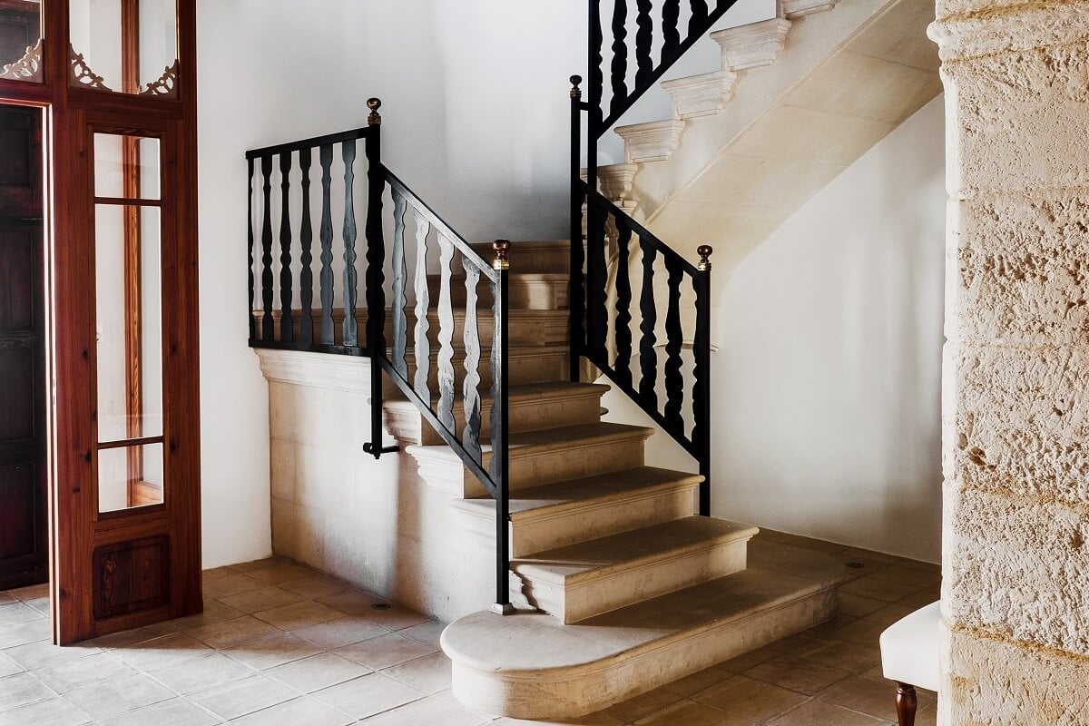 A Renovated Historic Townhouse on Mallorca 13 stone-staircase-historic-townhouse-mallorca-nordroom