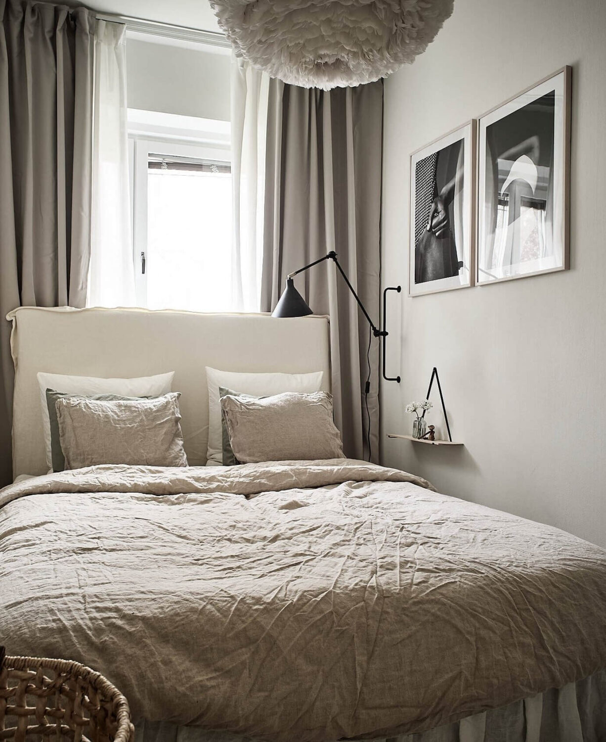 The Best Warm Paint Colors for a Bedroom 49 tiny-bedroom-gray-walls-nordroom