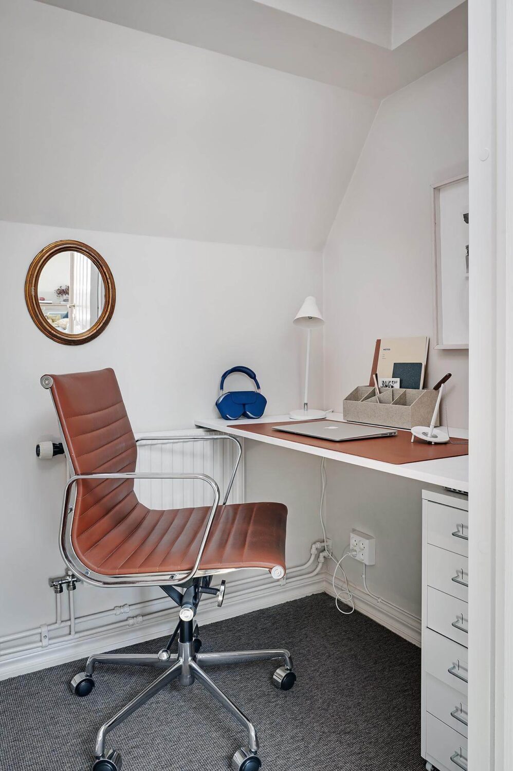 A Modern Scandinavian Attic Apartment 28 tiny-home-office-modern-attic-apartment-nordroom