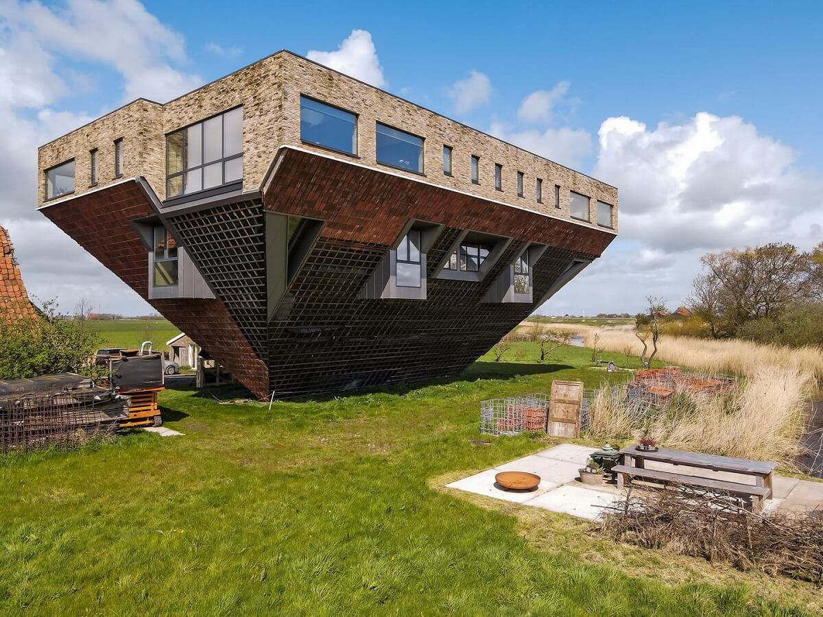 A Unique Upside Down House in The Netherlands 1 upside-down-house-apartment-complex-nordroom