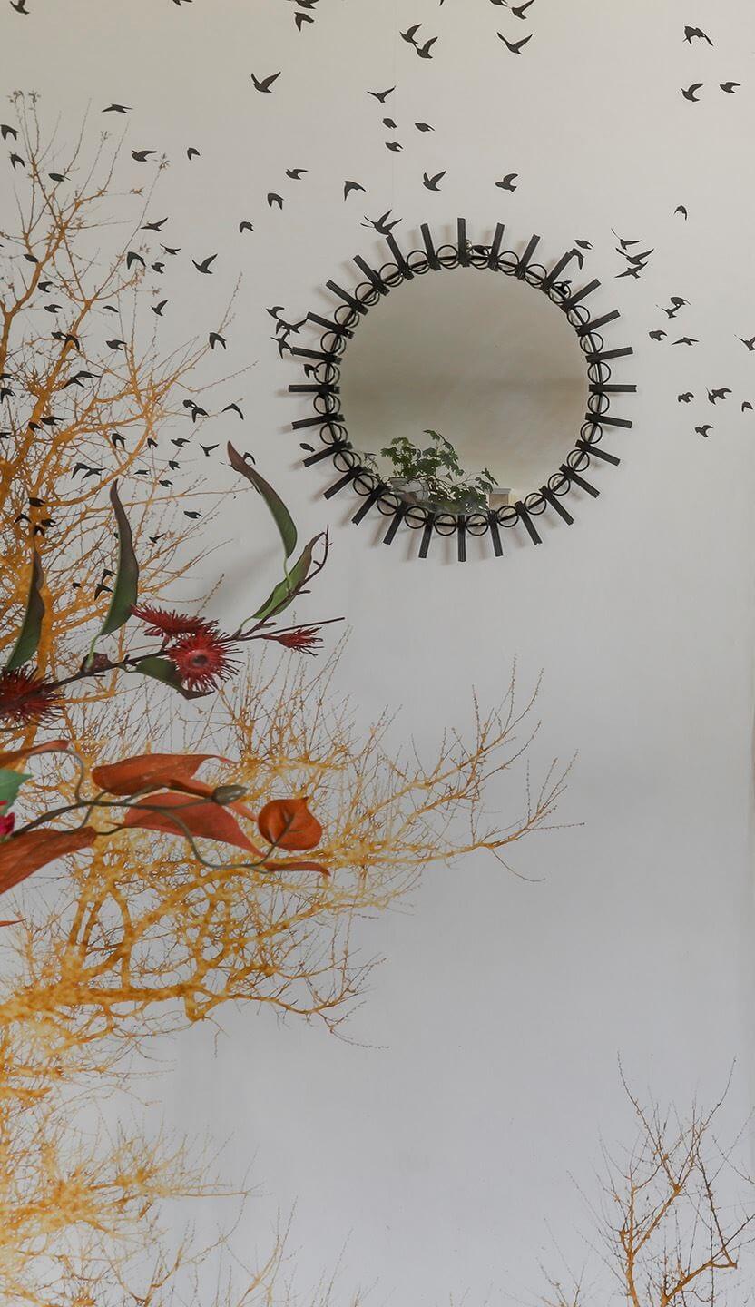 A Unique Upside Down House in The Netherlands 10 wall-mural-round-mirror-nordroom