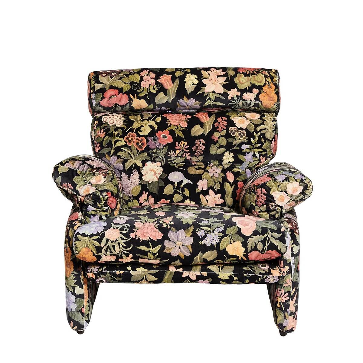 The House of Hackney for 1stDibs Collection 16 FLORALIA VELVET CORONADO ARMCHAIR NOIR 1 master The House of Hackney for 1stDibs Collection
