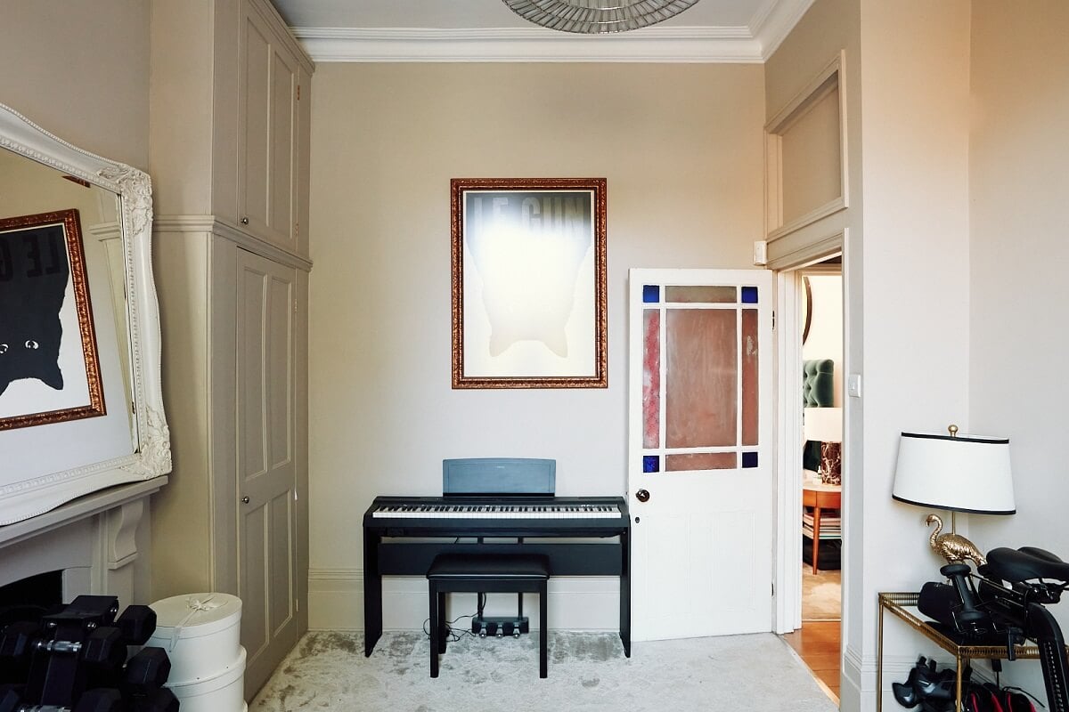A Pink Living Room in a London Maisonette 22 bedroom-built-in-closets-piano-nordroom
