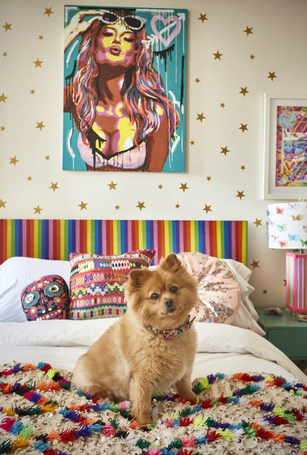 Beautiful Dorm Room Decorating Ideas 44 colorful-diy-headboard-wood-tape-dorm-ideas-nordroom