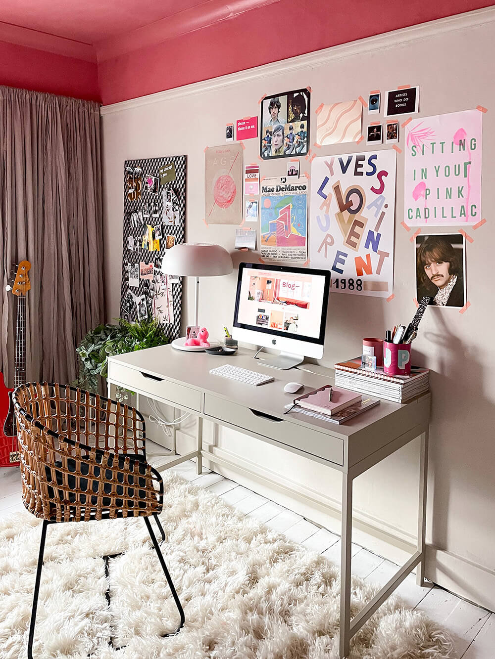 Beautiful Dorm Room Decorating Ideas 42 colorful-study-desk-gallery-wall-washi-tape-dorm-room-idea-nordroom
