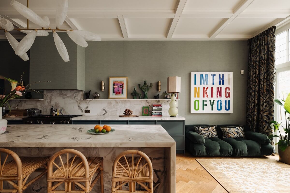 A Grand Renovated Family Home in Amsterdam 4 kitchen-island-with-breakfast-bar-sitting-area-nordroom