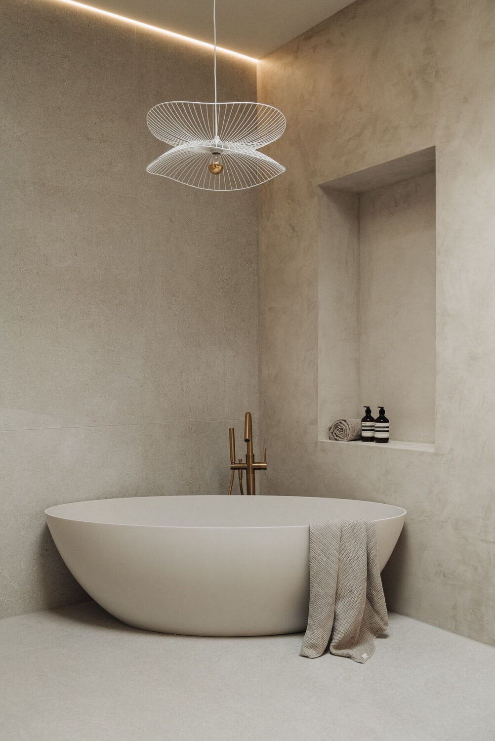 A Modern Home in a Historic Amsterdam Canal House 15 modern-light-gray-bathroom-freestanding-bath-nordroom