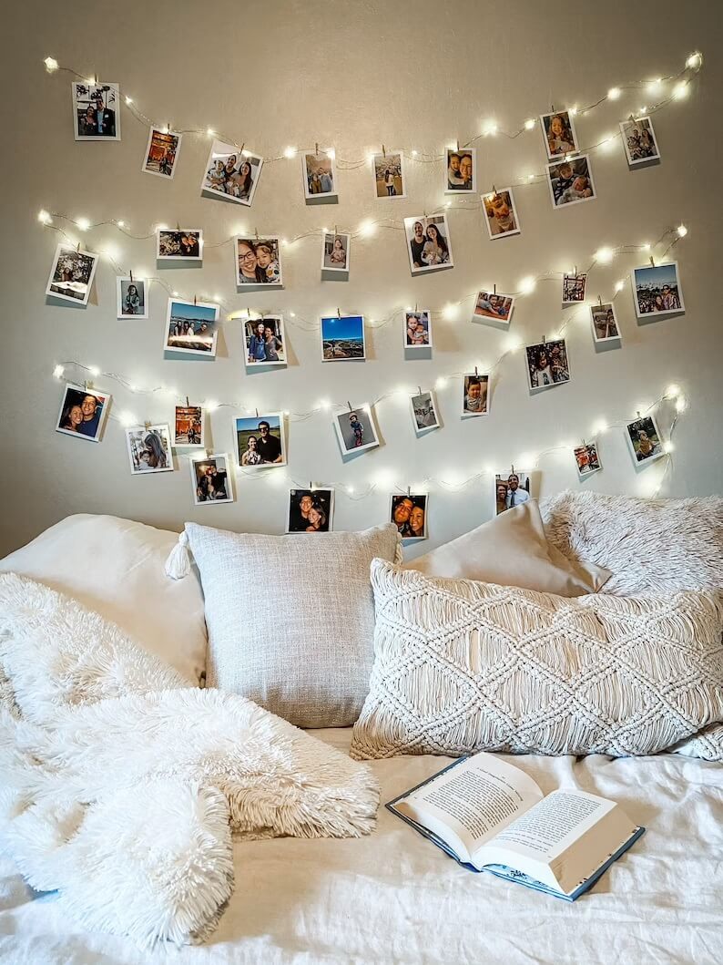 Beautiful Dorm Room Decorating Ideas 26 sofa bed string lights photo hanger dorm room ideas nordroom