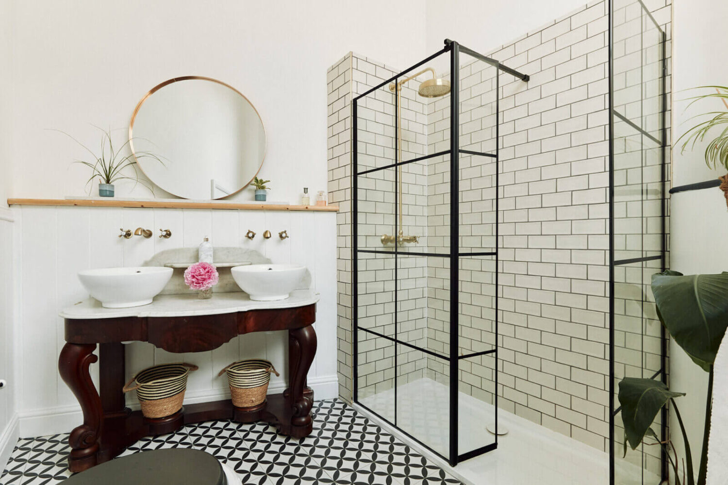 Loft Style Spaces in a Renovated Salvation Army Hall 14 bathroom-industrial-style-shower-wall-antique-vanity-nordroom