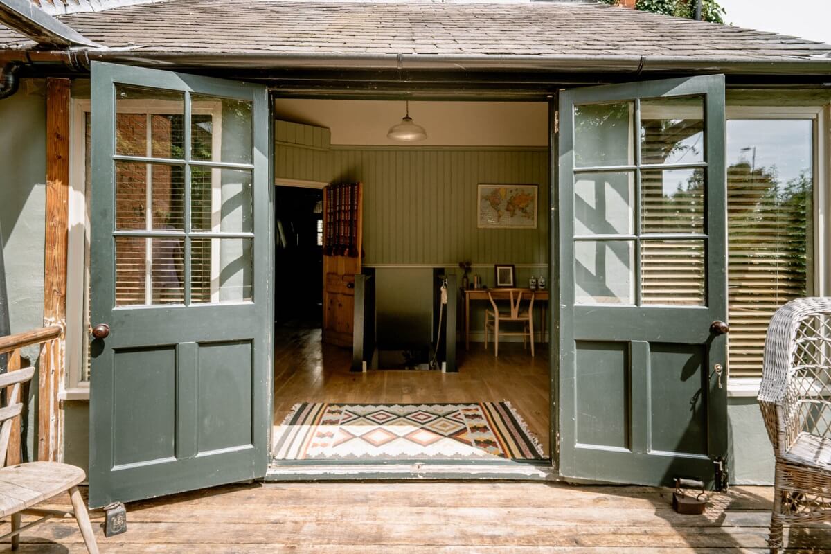 A Warm Living Room in a Historic English Home 16 blue-double-doors-victorian-house-england-nordroom